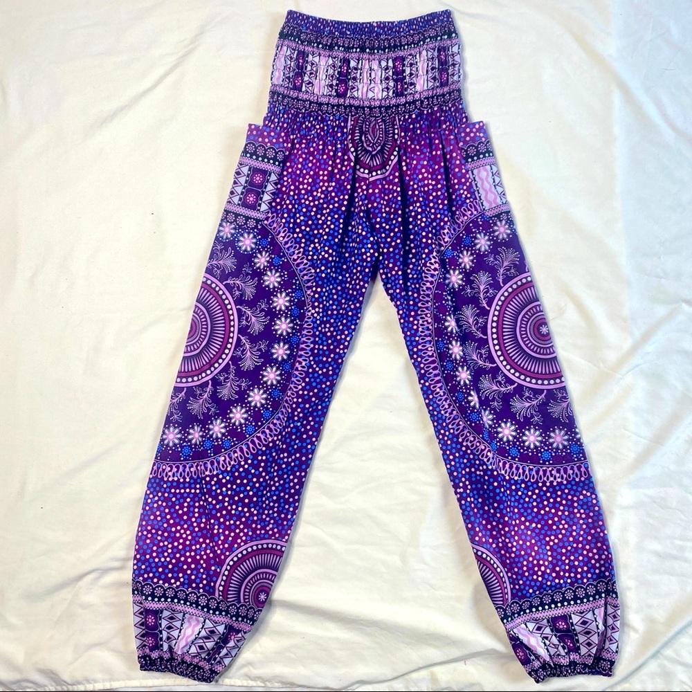 Purple mandala haram pants Womens size S